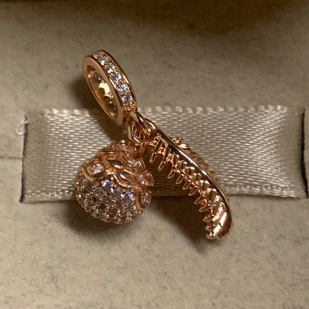 Pandora Sparkling Pine Cone Dangle Charm